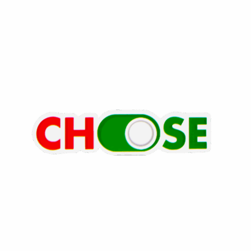sticker original, autocollant message, sticker design France, vente de stickers, sticker déco, autocollant laptop, sticker CHOOSE, boutique stickers personnalisés